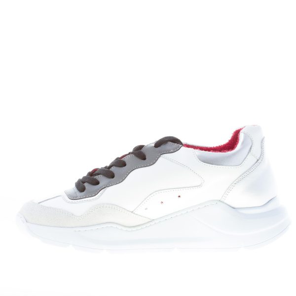 ISHIKAWA donna sneaker TOKYO 1647 in pelle BIANCO più argento - immagine 5