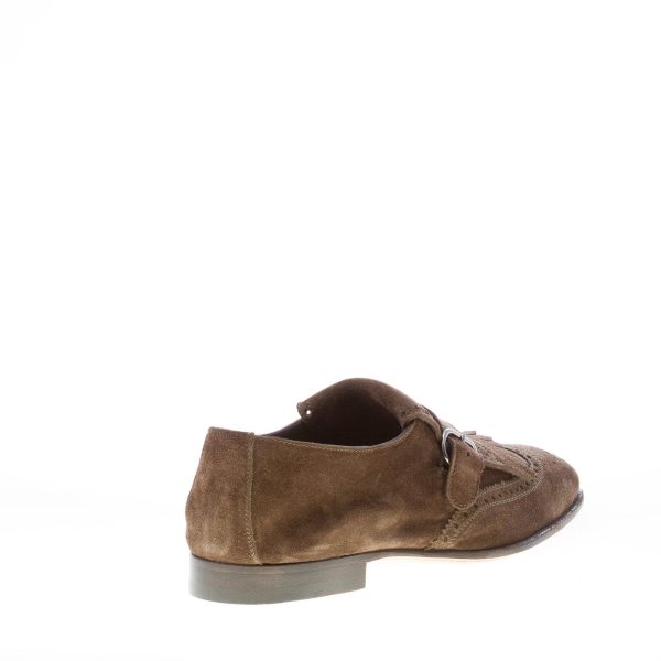 MIGLIORE uomo pantofola in camoscio VERDE con maxi frangia - immagine 3