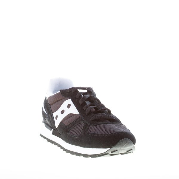 SAUCONY uomo sneaker Shadow Original in tessuto e camoscio NERO più bianco - immagine 2