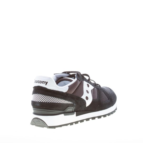 SAUCONY uomo sneaker Shadow Original in tessuto e camoscio NERO più bianco - immagine 3