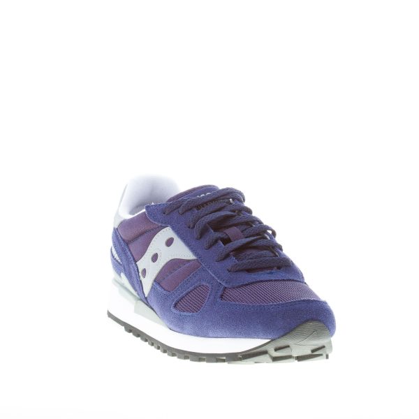 SAUCONY uomo sneaker Shadow Original in tessuto e camoscio BLU più GRIGIO scuro - immagine 2