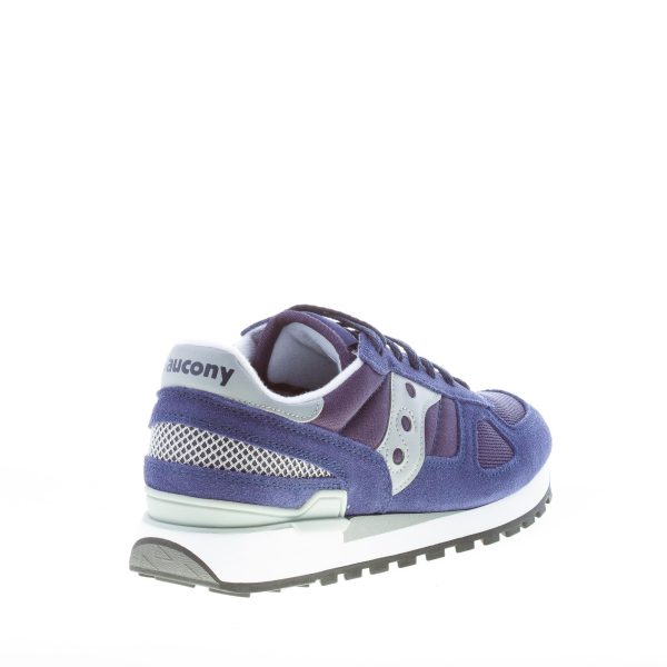 SAUCONY uomo sneaker Shadow Original in tessuto e camoscio BLU più GRIGIO scuro - immagine 3
