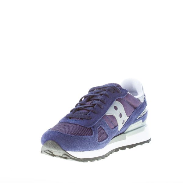 SAUCONY uomo sneaker Shadow Original in tessuto e camoscio BLU più GRIGIO scuro - immagine 6