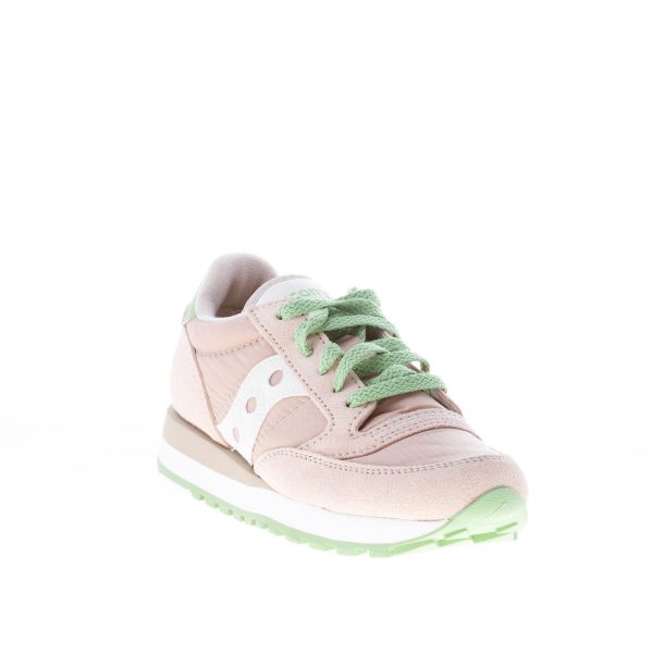 SAUCONY donna sneaker Jazz Original in nylon e camoscio CIPRIA più verde - immagine 2
