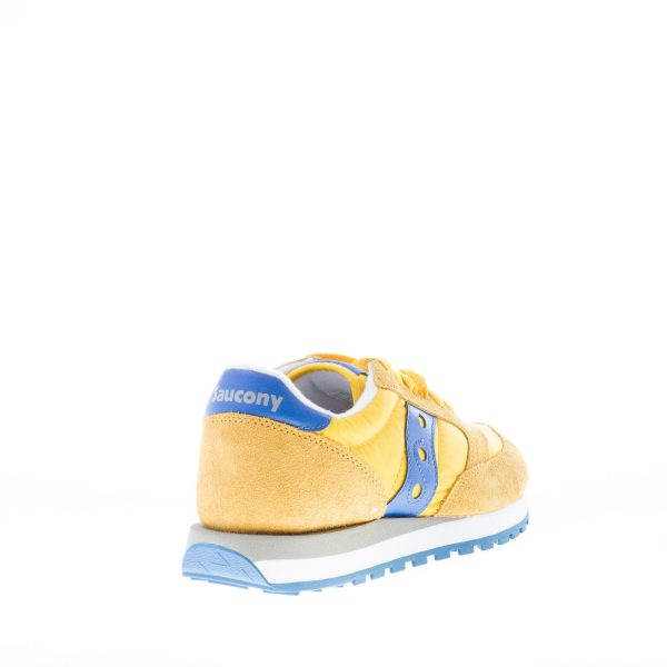 SAUCONY uomo sneaker Jazz Original in camoscio e nylon GIALLO più blu - immagine 3