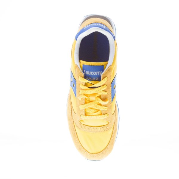 SAUCONY uomo sneaker Jazz Original in camoscio e nylon GIALLO più blu - immagine 7