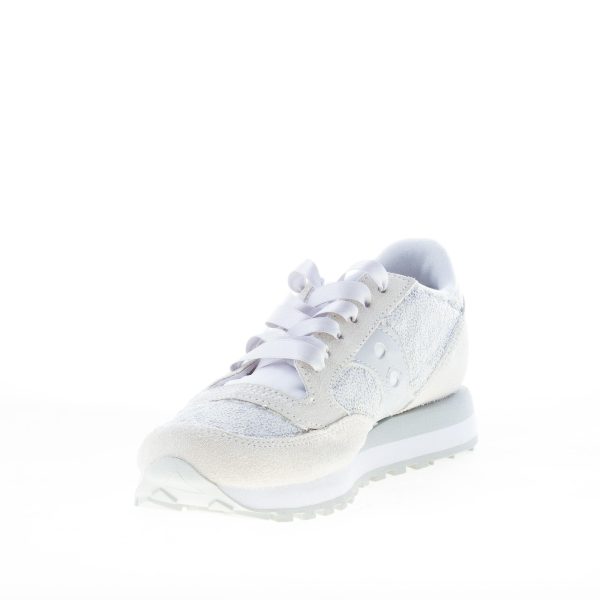 SAUCONY donna sneaker Jazz Original Limited in camoscio e tessuto BIANCO e GRIGIO con paillettes - immagine 6