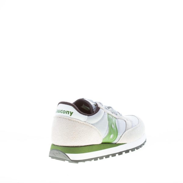 SAUCONY uomo sneaker Jazz Original  in nylon e camoscio GRIGIO più verde - immagine 3