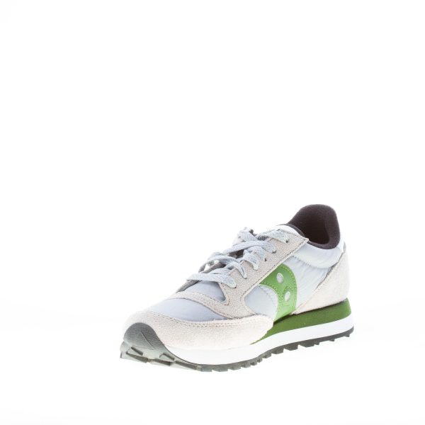SAUCONY uomo sneaker Jazz Original  in nylon e camoscio GRIGIO più verde - immagine 6