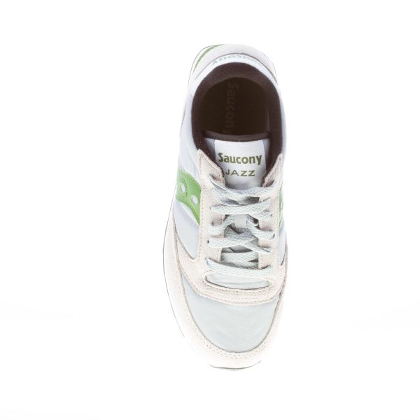 SAUCONY uomo sneaker Jazz Original  in nylon e camoscio GRIGIO più verde - immagine 7