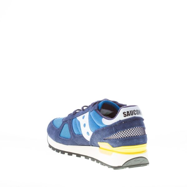 SAUCONY uomo sneaker Shadow Original Vintage in tessuto e camoscio BLU più NAVY - immagine 4
