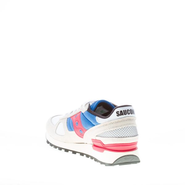 SAUCONY uomo sneaker Shadow Original Vintage in tessuto tecnico e camoscio GRIGIO più NAVY - immagine 4