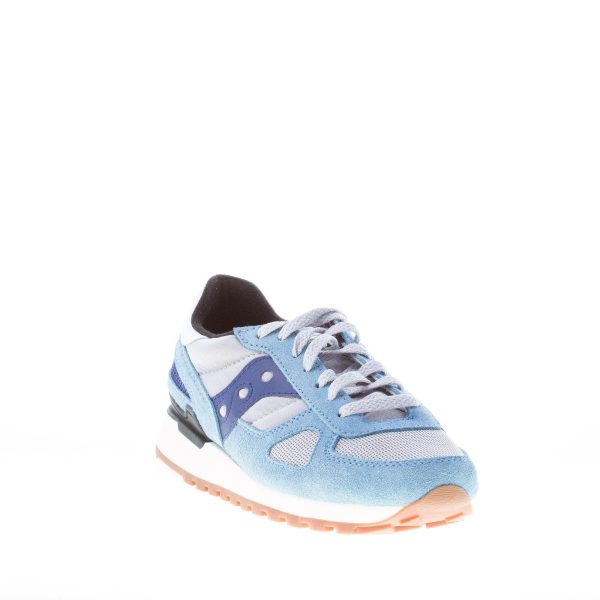 SAUCONY uomo sneaker Shadow Original Vintage in camoscio e tessuto tecnico BLU CELESTE più GRIGIO - immagine 2