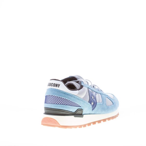 SAUCONY uomo sneaker Shadow Original Vintage in camoscio e tessuto tecnico BLU CELESTE più GRIGIO - immagine 3