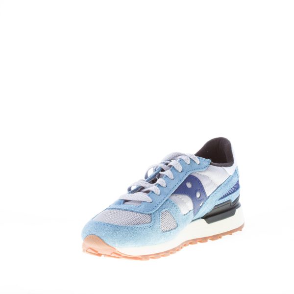 SAUCONY uomo sneaker Shadow Original Vintage in camoscio e tessuto tecnico BLU CELESTE più GRIGIO - immagine 6