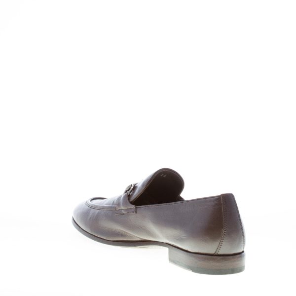 FABRIZIO SILENZI uomo mocassino artigianale in pelle TESTA DI MORO con morsetto - immagine 4