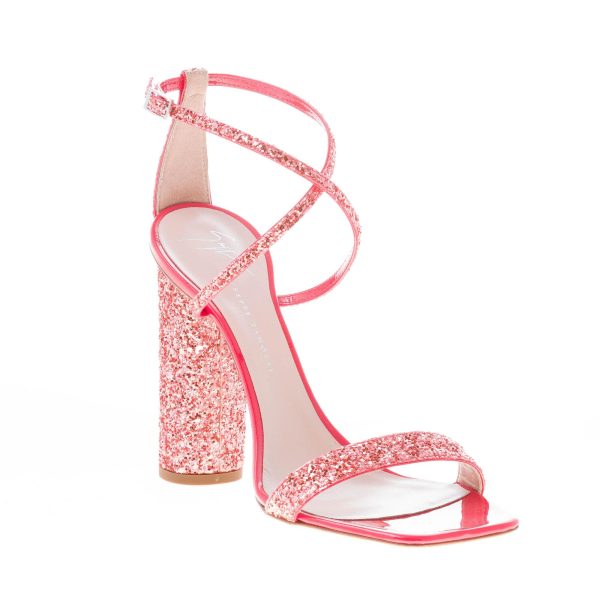 GIUSEPPE ZANOTTI DESIGN donna sandalo Vampiro in pelle glitterata GERANIO. Tacco 11 cm - immagine 2