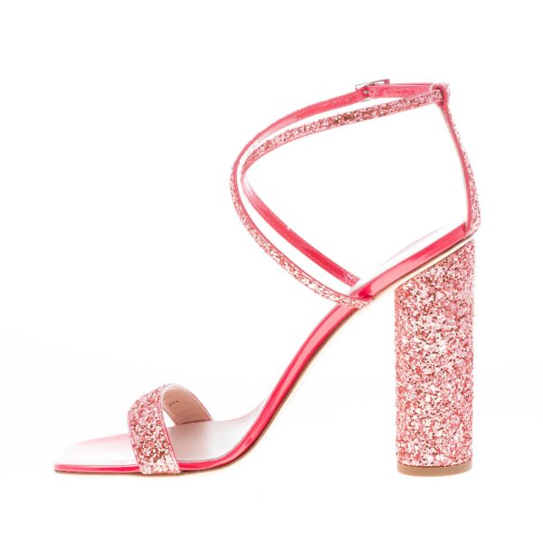 GIUSEPPE ZANOTTI DESIGN donna sandalo Vampiro in pelle glitterata GERANIO. Tacco 11 cm - immagine 5