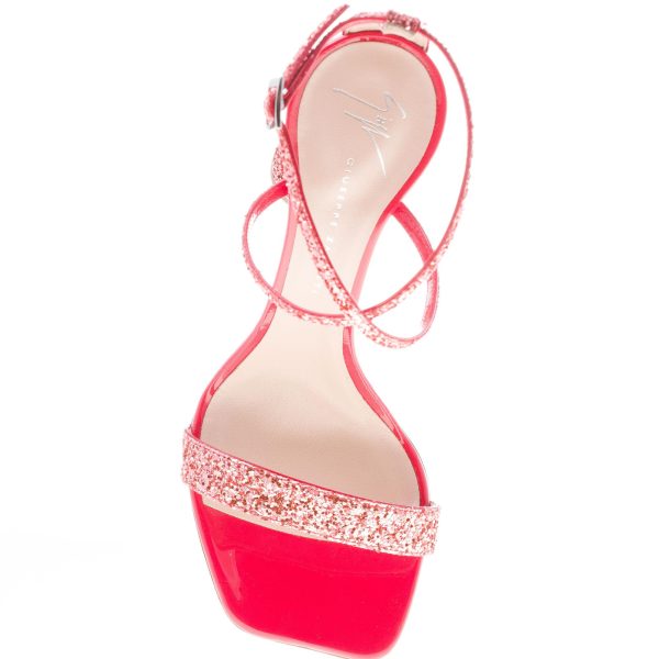 GIUSEPPE ZANOTTI DESIGN donna sandalo Vampiro in pelle glitterata GERANIO. Tacco 11 cm - immagine 7