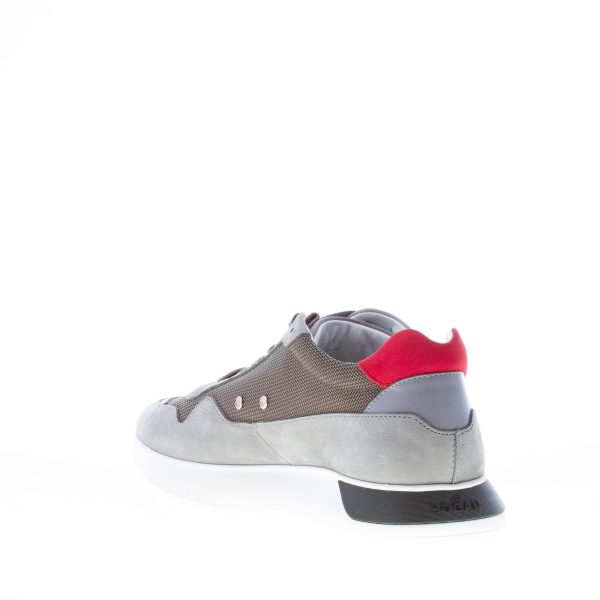 HOGAN uomo Interactive Cube sneaker in nabuk e tessuto GRIGIO - immagine 4