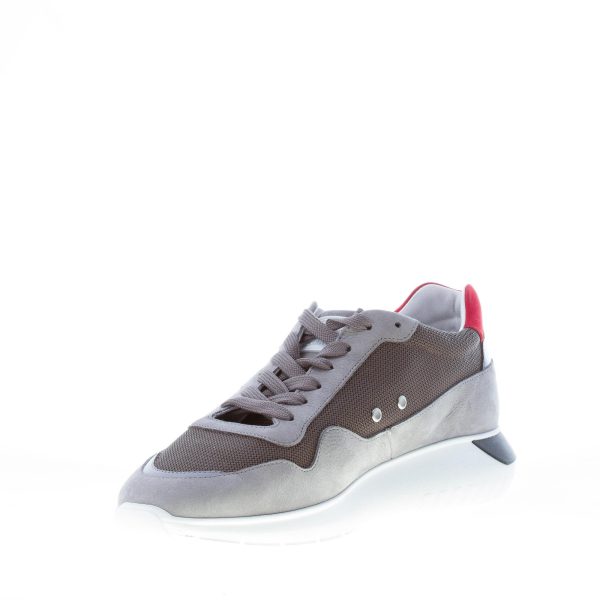 HOGAN uomo Interactive Cube sneaker in nabuk e tessuto GRIGIO - immagine 6