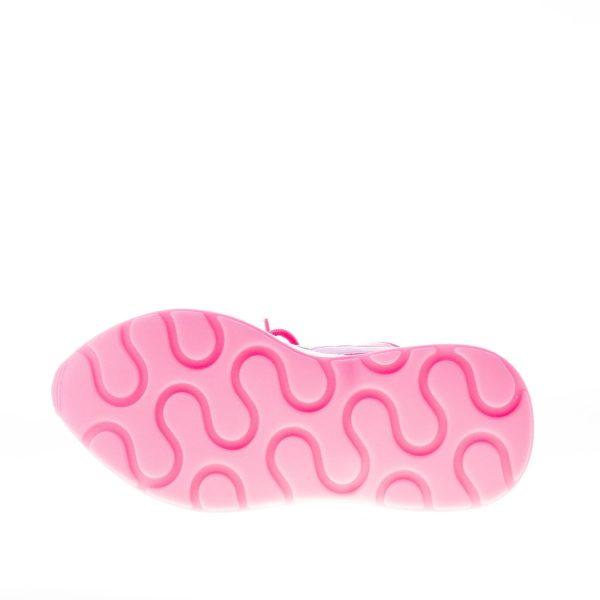 STELLA McCARTNEY donna sneaker Eclypse in alter nappa e neoprene FUXIA, ROSA e LILLA - immagine 8