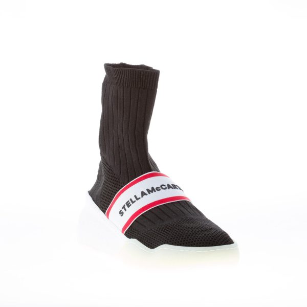 STELLA McCARTNEY donna sneaker calzino Loop in tessuto stretch NERO - immagine 2