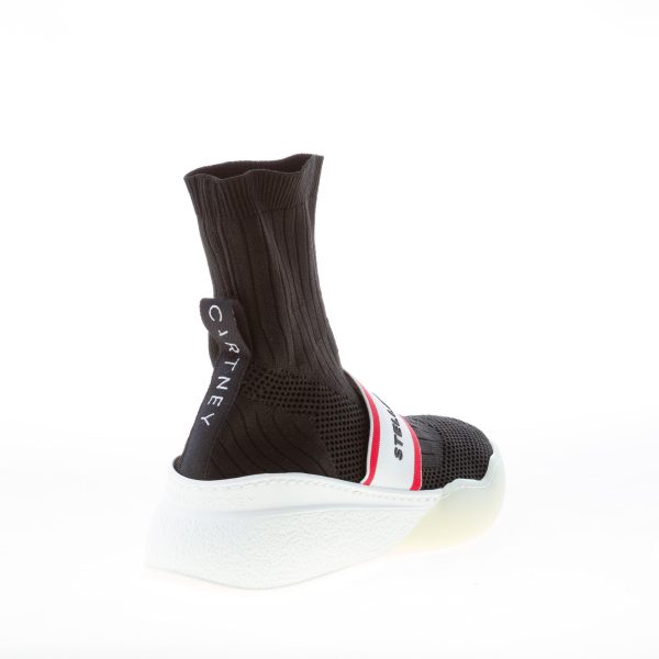 STELLA McCARTNEY donna sneaker calzino Loop in tessuto stretch NERO - immagine 3