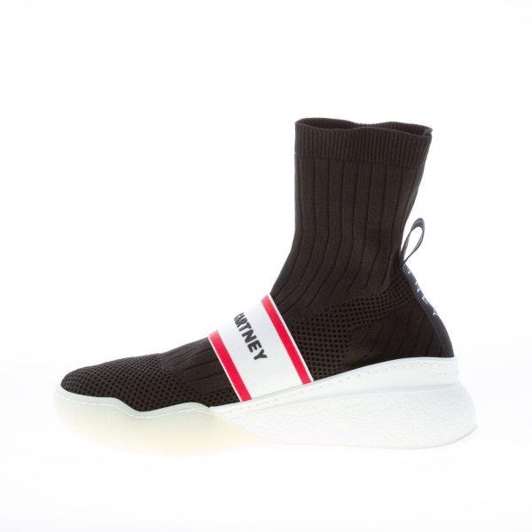 STELLA McCARTNEY donna sneaker calzino Loop in tessuto stretch NERO - immagine 5