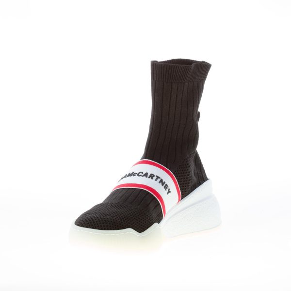 STELLA McCARTNEY donna sneaker calzino Loop in tessuto stretch NERO - immagine 6