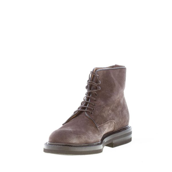 GREEN GEORGE uomo scarponcino stringato in camoscio GRIGIO. Suola gomma - immagine 6