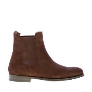 GREEN GEORGE uomo stivaletto Beatles in camoscio MARRONE con suola cuoio