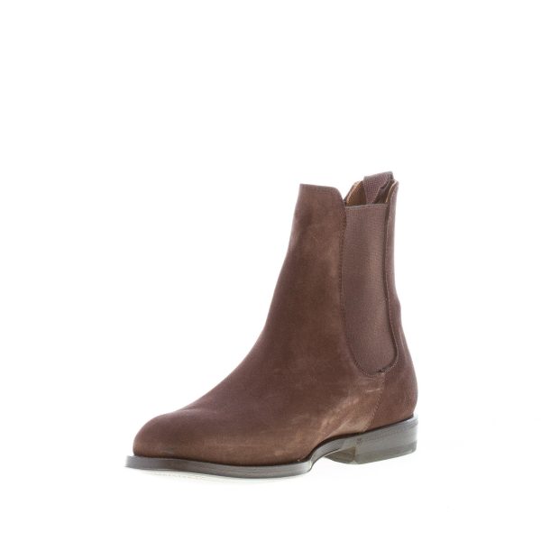 GREEN GEORGE uomo stivaletto Beatles in camoscio MARRONE con suola cuoio - immagine 6