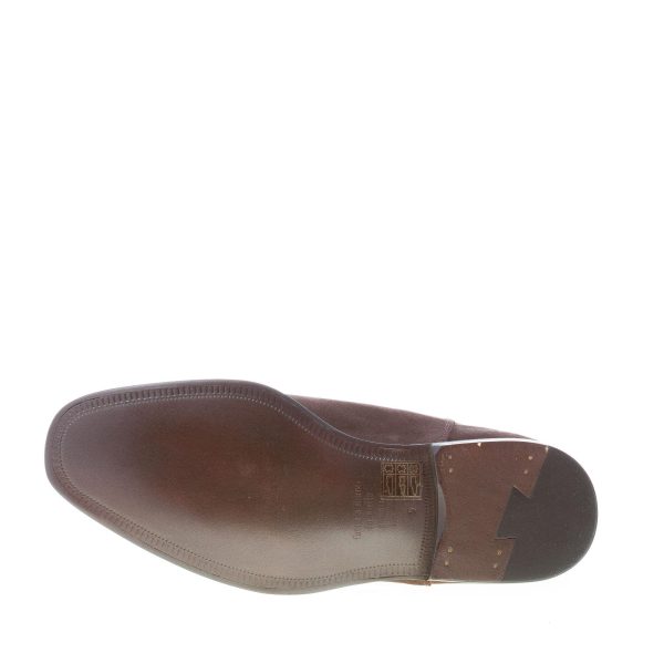 GREEN GEORGE uomo stivaletto Beatles in camoscio MARRONE con suola cuoio - immagine 8