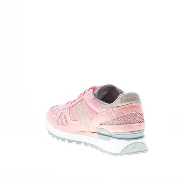 SAUCONY donna sneaker Shadow Original in tessuto e camoscio ROSA più tan e grigio - immagine 4