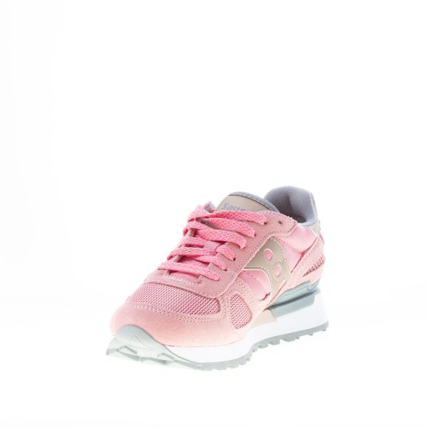 SAUCONY donna sneaker Shadow Original in tessuto e camoscio ROSA più tan e grigio - immagine 6