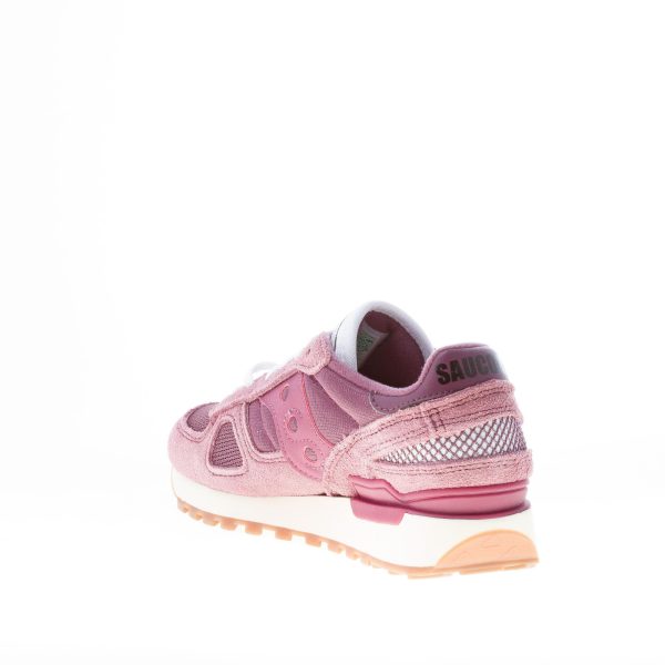 SAUCONY donna sneaker Shadow Original Vintage in camoscio e tessuto tecnico BORDEAUX - immagine 4