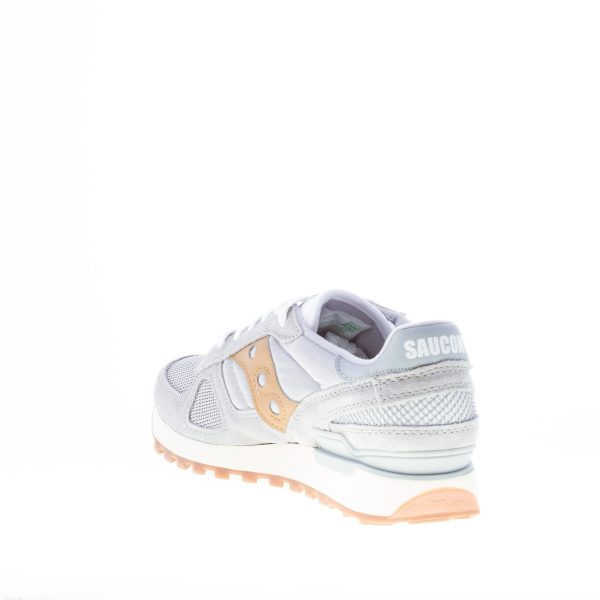 SAUCONY uomo sneaker Shadow Original Vintage in tessuto e camoscio GRIGIO più marrone - immagine 4