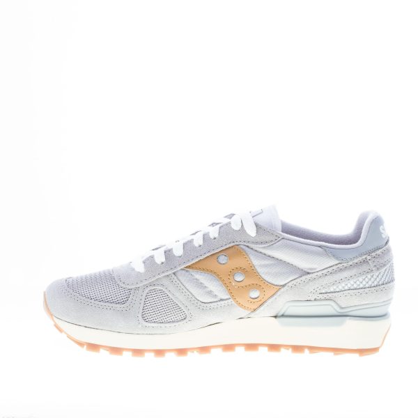 SAUCONY uomo sneaker Shadow Original Vintage in tessuto e camoscio GRIGIO più marrone - immagine 5