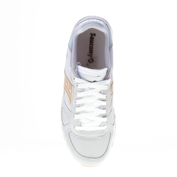 SAUCONY uomo sneaker Shadow Original Vintage in tessuto e camoscio GRIGIO più marrone - immagine 7