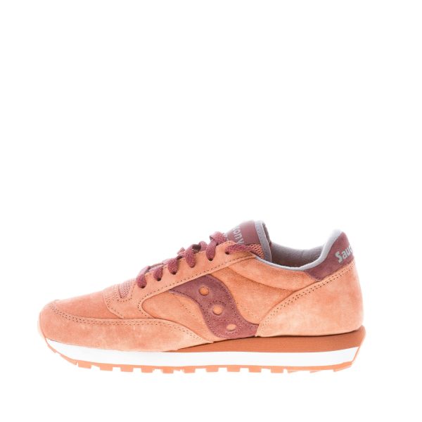 SAUCONY uomo sneaker Jazz Original  in tessuto e camoscio MARRONE BRUCIATO - immagine 5