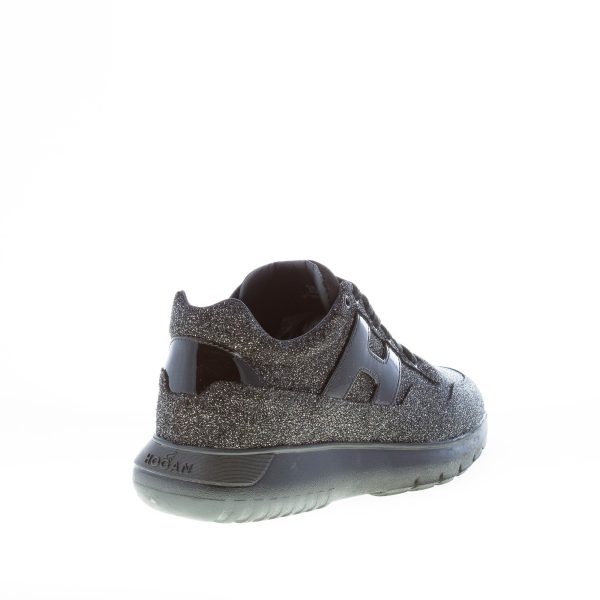 HOGAN donna Interactive Cube in pelle glitterata NERO più argento - immagine 3