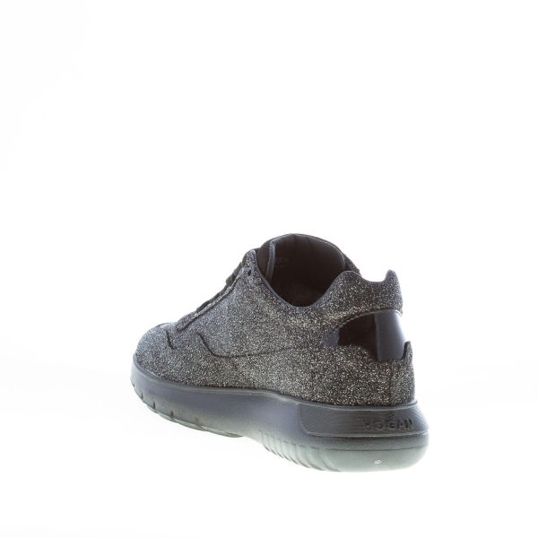 HOGAN donna Interactive Cube in pelle glitterata NERO più argento - immagine 4