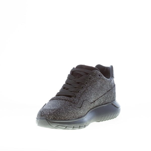 HOGAN donna Interactive Cube in pelle glitterata NERO più argento - immagine 6