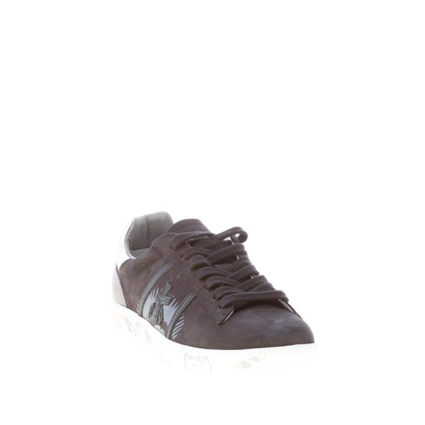 PREMIATA donna sneaker ANDY 4245 in nabuk NERO più camoscio grigio - immagine 2