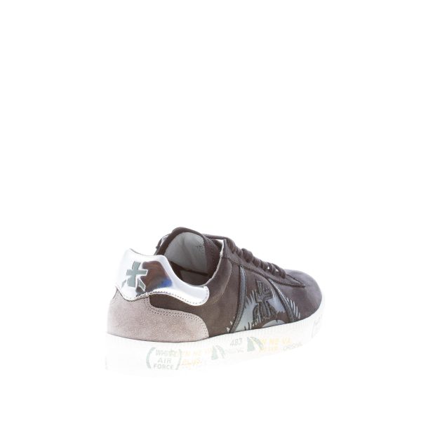 PREMIATA donna sneaker ANDY 4245 in nabuk NERO più camoscio grigio - immagine 3