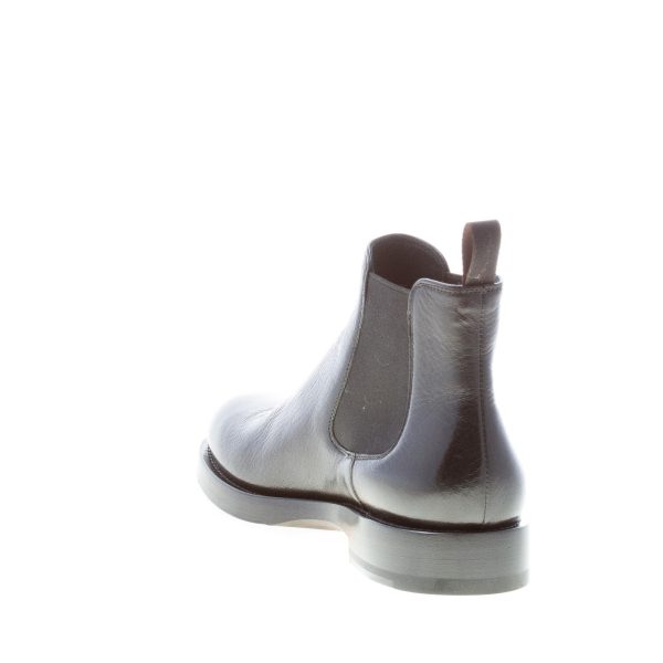 SANTONI donna stivaletto elasticizzato in morbida nappa NERO. Tacco 3 cm - immagine 4