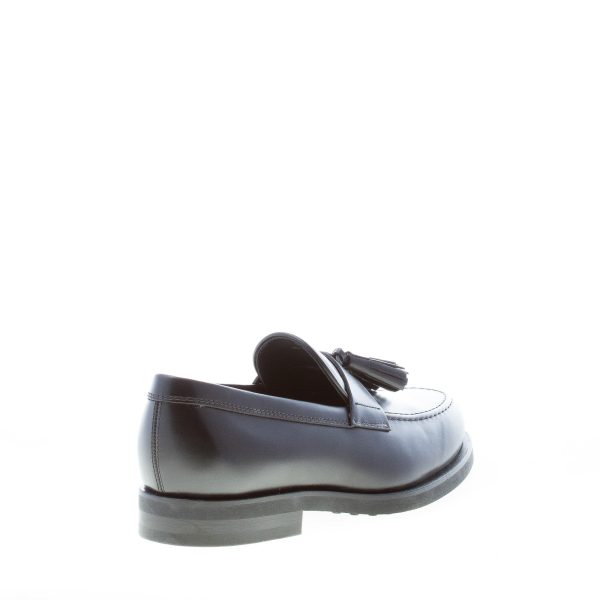 TOD'S uomo mocassino in pelle NERO con fascetta e nappine. Suola in gomma - immagine 3