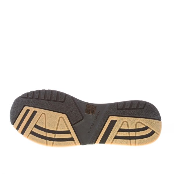 BOTTEGA VENETA uomo sneaker Speedster in pelle e tessuto a rete BIANCO più nero e grafite - immagine 8