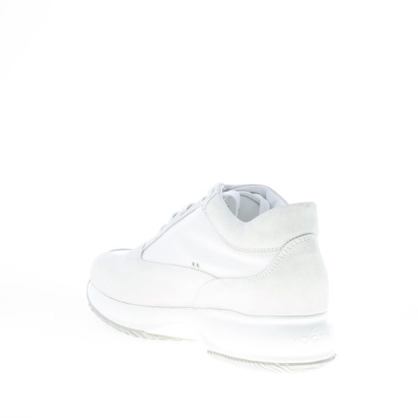 HOGAN donna Interactive sneaker in camoscio più tessuto BIANCO con H di strass - immagine 4